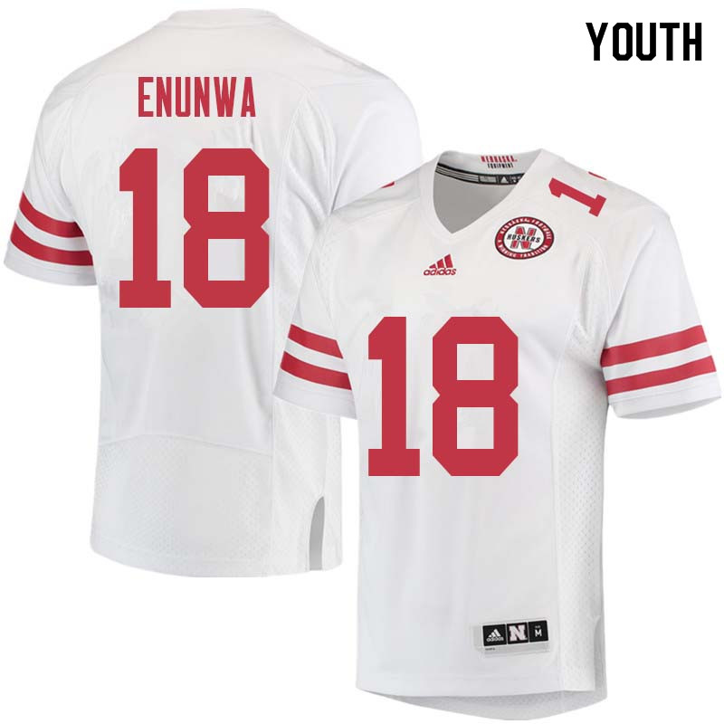Youth #18 Quincy Enunwa Nebraska Cornhuskers College Football Jerseys Sale-White - Click Image to Close